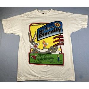 Vintage 1992 Looney Tunes Bugs Bunny “From Hare To Eternity” UBI T-Shirt Mens XL